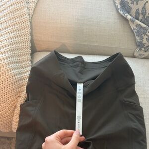 Lululemon Dark Olive Leggings 25inch